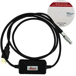 کابل تخلیه اطلاعات USB توتال استیشن لایکا مدل gev267